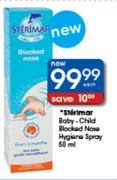 Sterimar Baby-Child Blocked Nose Hygiene Spray-50ml Each
