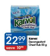 Karvol Decongestant Chest Rub-50g Each