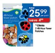 Clicks 3 48-Hour Fever Patches-Per Pack