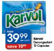 Karvol Decongestant-10 Capsules