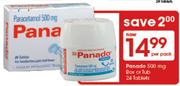 Panado 500mg Box Or Tub Tablets-24's