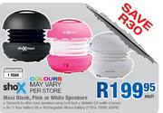 Shox Maxi Black, Pink Or White Speakers-Each