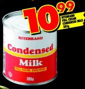 Riterbrand Full Cream Condensed Milk-385g