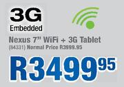 Nexus 7" WiFi + 3G Tablet