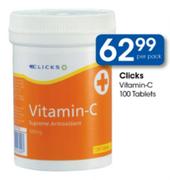 Clicks Vitamin-C-100 Tablets Per Pack