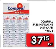 Compral Tabs Headache Disp Card-48x2's