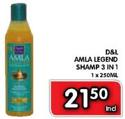 D&L Amla Legend Shamp 3 In 1 - 1x250ml