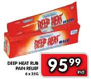 Deep Heat Rub Pain Relief-6x35gm
