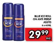 Blue Ice Roll On Anti Persp - 6x40ml