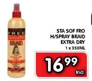 STA Sof Fro H/Spray Braid Extra Dry -1x350ml 