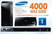 Samsung 2.1 Channel Speaker Bar(HW F450) + 3D Blu-Ray Player(BD-F5500)