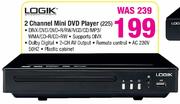 Logik 2 Channel Mini DVD Player(225)