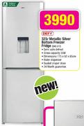 Defy Metallic Silver Bottom Freezer Fridge-323Ltr