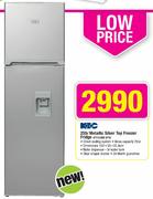 KIC Metallic Silver Top Freezer (KTF528MEWTR)-255 Ltr