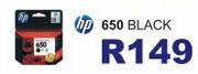 HP 650 Black Cartridge