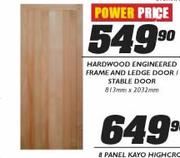 Hardwood Engineered Frame And Ledge Door/Stable Door(813x2032mm)