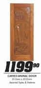 Carved Animal Door(813x2032mm)