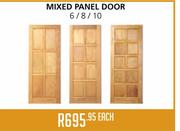 Mixed Panel Door 6/8/10 - Each