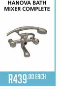 Hanova Bath Mixer Complete - Each