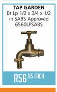 Tap Garden Br Lp 1/2X3/4X1/2 In SABS Approved 6560LPSABS - Each