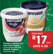 Parmalat Fabulite Fat Free Fruit Yoghurt Assorted Or Low Fat Smooth Yoghurt Assorted-1kg 
