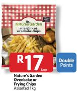 Nature's Garden Ovenbake Or Frying Chips Assorted-1kg 
