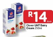 Clover UHT Dairy Cream-250Ml Each