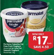 Parmalat Fabulite Fat Free Fruit Yoghurt Assorted Or Low Fat Smooth Yoghurt Assorted-1kg Each