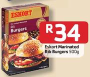 Eskort Marinated Rib Burgers-500g Each