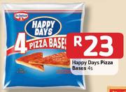 Happy Days Pizza Bases-4s Each