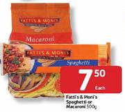 Fatti's & Moni's Spaghetti Or Macaroni-500g 