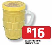 B&S German Hot Mustard-250ml Each
