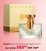 Bvlgari Pour Femme Eau De Perfum-30ml