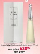 Issey Miyake Eau De Toilette Spray-50ml