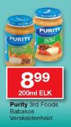Purity 3rd Foods Babakos-200ml Elk