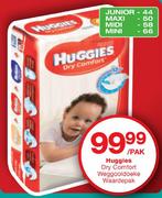 Huggies Dry Comfort Weggooidoeke Waardepak Junior-44/Maxi-50/Midi-58/Mini-66-Per Pack