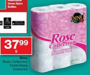 Dinu Rose Collection Dubbellaag Toiletrolle-9's