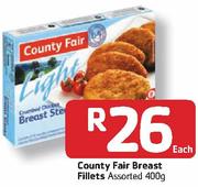 County Fair Breast Fillets-400G Each