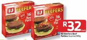 I&J Beefers Beef Patties-800G Each