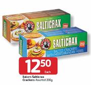 Bakers Salticrax Crackers- 200g Each