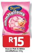 Beacon Pink & White mmm Mallows-400g Each