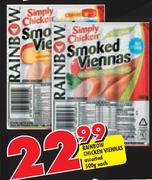 Rainbow Chicken Viennas-500gm Each