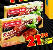 County Fair Chicken Steaklets-400g Each