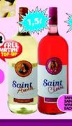 Saint Anne/Saint Clare Wines-1.5l Each