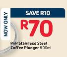 PnP Stainless Steel Coffee Plunger-600ml