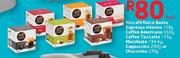 Nescafe Dolce Gusto Espresso Intenso-128g,Coffee Americana-160g,Coffee Tea Latte-175g,Macchiato-194.