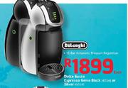 Dolce Gusto Espresso Genio Black-HB7248 Or Silver-HB7245 Each