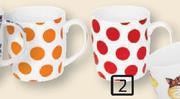 PnP Bright Polka Dot Design Mug-12oz Each