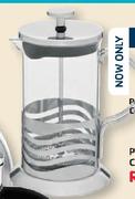 PnP Stainless Steel Coffee Plunger-1ltr