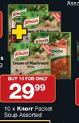 10 X Knorr Packet Soup